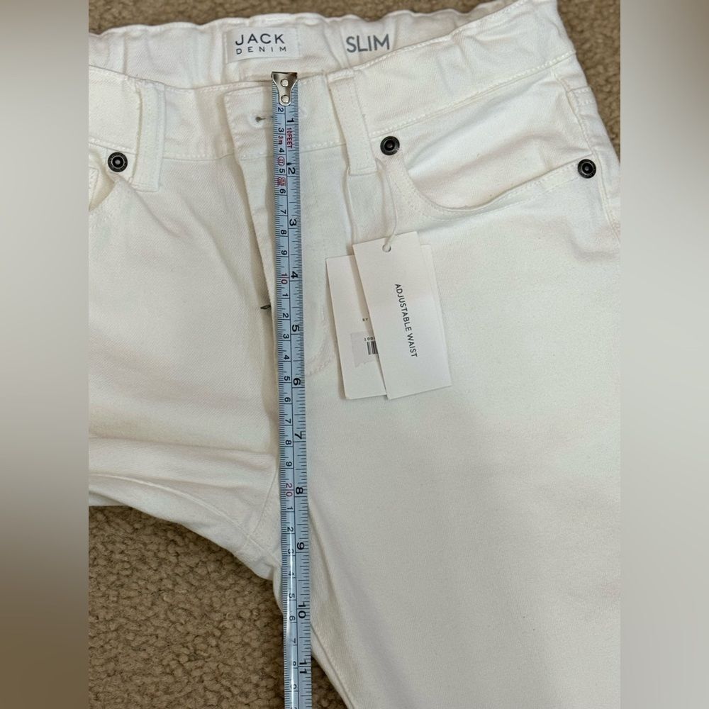 NWT Jack Denim by Janie and Jack White Slim Jeans Girls Sz 10 - Picture 12 of 14